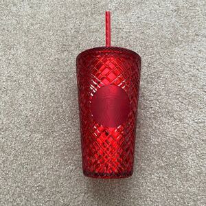 Starbucks Holiday Red Jeweled Gem Tumbler Cold Cup - 16 oz NWT Brand New